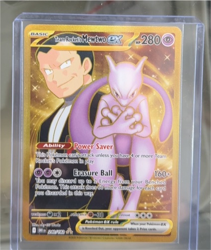 2025 Pokémon TCG Team Rocket's Mewtwo ex #240 — front