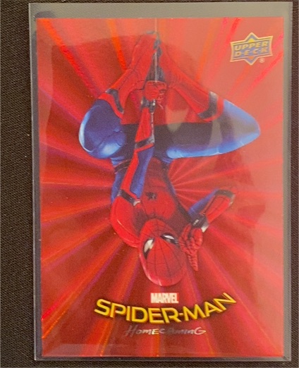 2017 Upper Deck Spider-Man Homecoming #RB-4 Red Foil — front