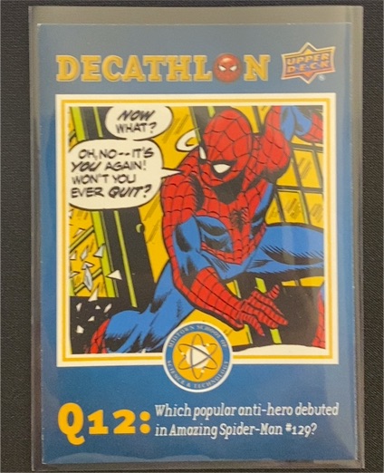 2017 Upper Deck Spider-Man Homecoming Decathlon #SD12 — front