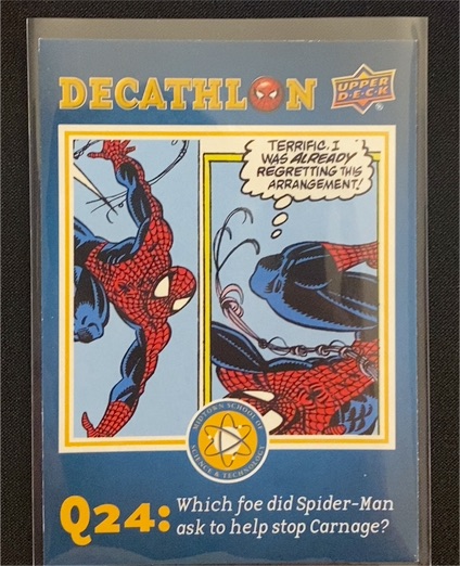 2017 Upper Deck Spider-Man Homecoming Decathlon #SD24 — front