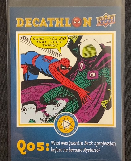 2017 Upper Deck Spider-Man Homecoming Decathlon #SD5 Mysterio's Day Job — front