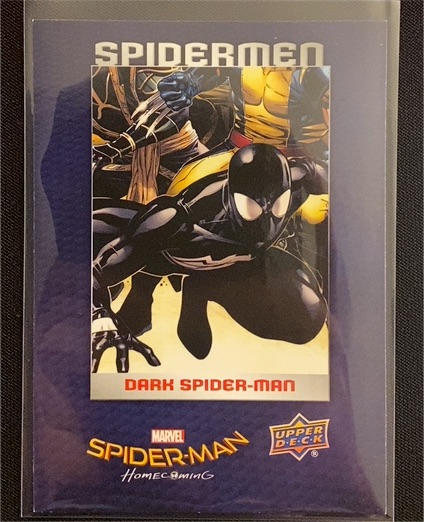 2017 Upper Deck Marvel Spider-Man Homecoming Spider-Men #SM8 Dark Spider-Man — front