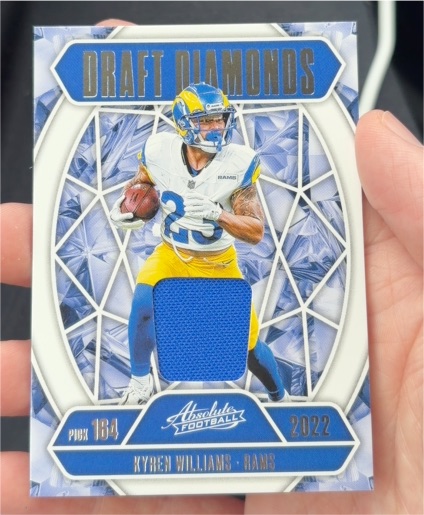 2025 Panini Absolute Draft Diamonds Jerseys #DDJ-KWS Kyren Williams — front