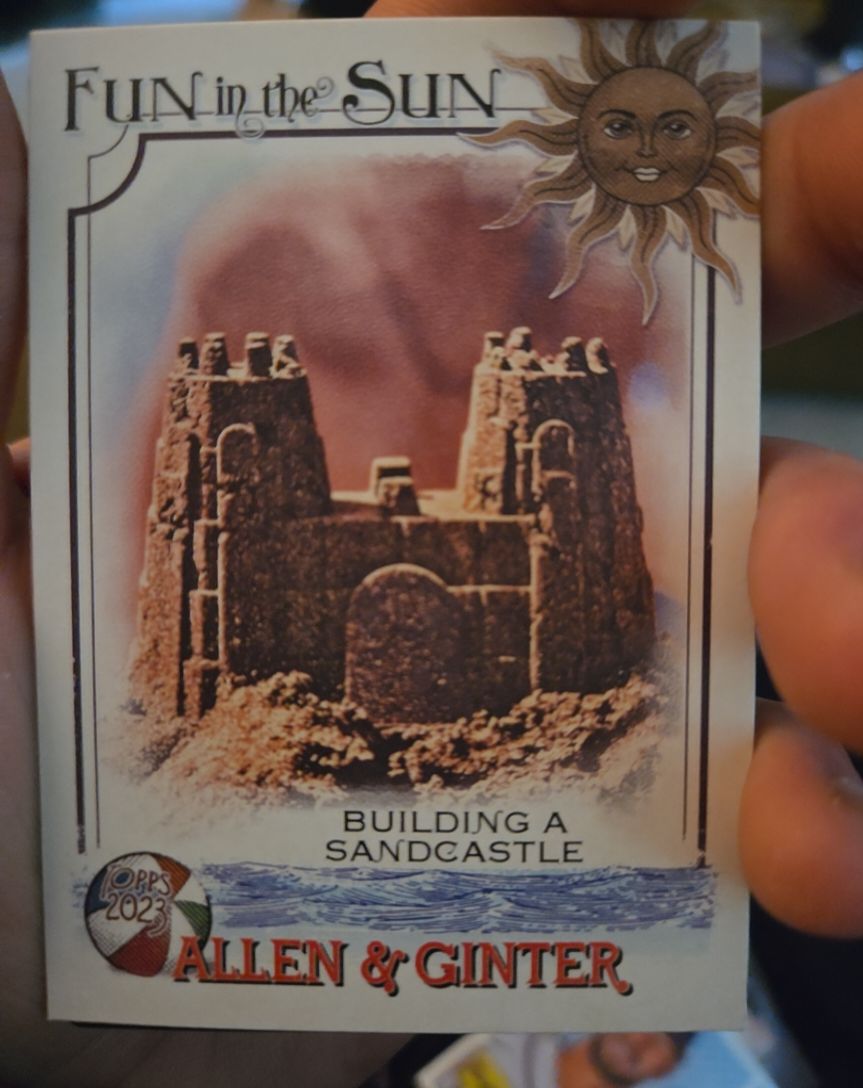 2023 Topps Allen & Ginter #FITS-11 Building a Sandcastle — front