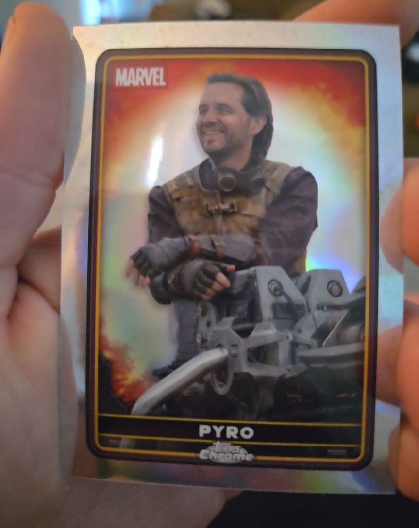 2025 Topps Chrome Deadpool #25 Pyro — front