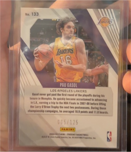 2023-24 Panini Phoenix #133 Pau Gasol — front