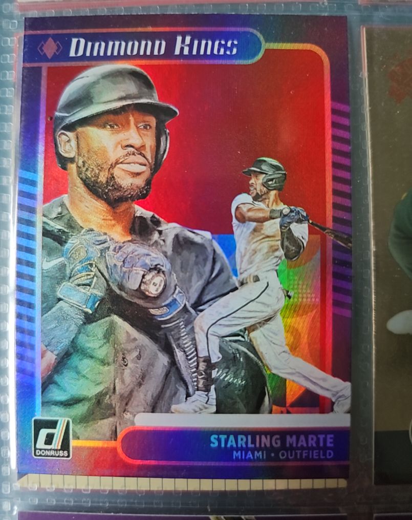 2021 Donruss Diamond Kings #17 Starling Marte — front