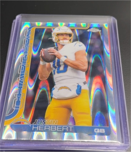 2025 Topps Chrome #158 Justin Herbert — front