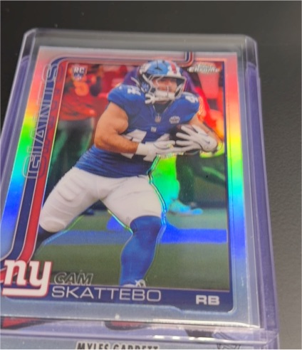 2025 Topps Chrome #331 Cam Skattebo — front