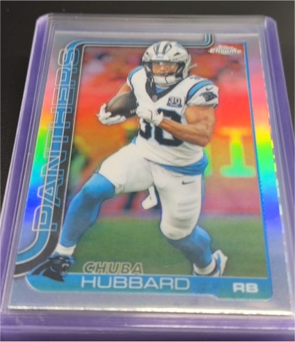 2025 Topps Chrome #42 Chuba Hubbard — front