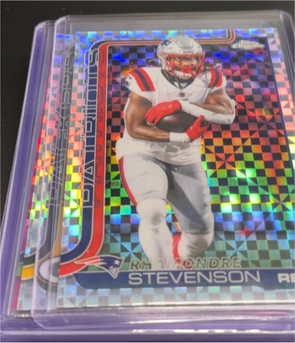 2025 Topps Chrome #210 Rhamondre Stevenson — front