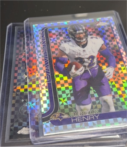 2025 Topps Chrome #25 Derrick Henry X-Fractor — front