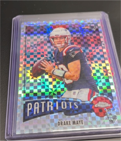 2025 Topps Chrome #1975-23 Drake Maye — front