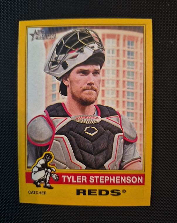 2025 Topps Heritage #46 Tyler Stephenson — front