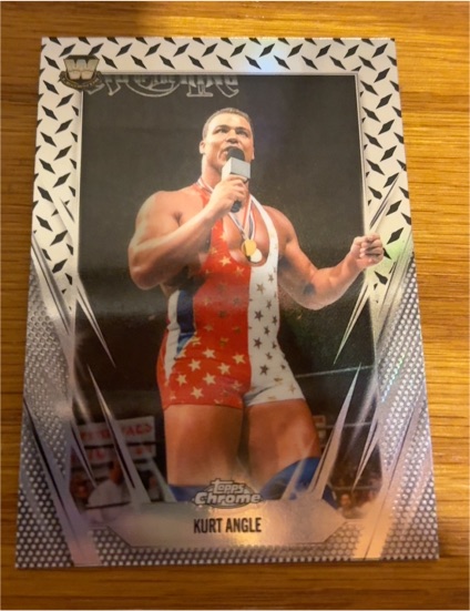 2026 Topps Chrome WWE #123 Kurt Angle — front
