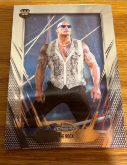 2026 Topps Chrome WWE #1 The Rock — front