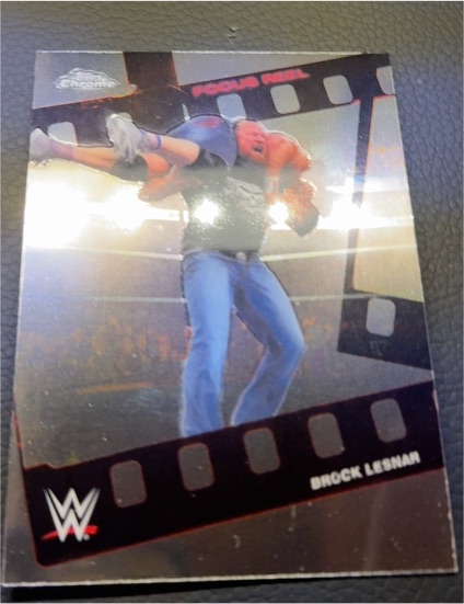 2026 Topps Chrome WWE #FR-39 Brock Lesnar Focus Reel — front