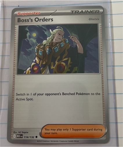 2025 Pokémon Boss's Orders Ghetsis #114 — front