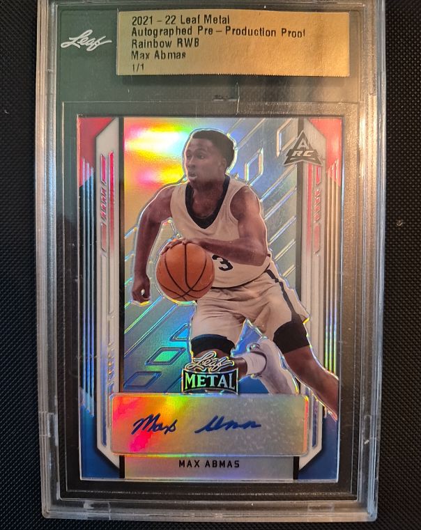 2021-22 Leaf Metal #BA-MA1 Max Abmas — front