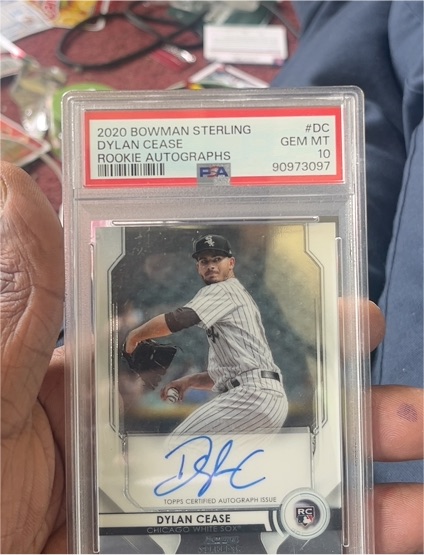 2020 Bowman Sterling #BSRA-DC Dylan Cease Rookie Autographs — front