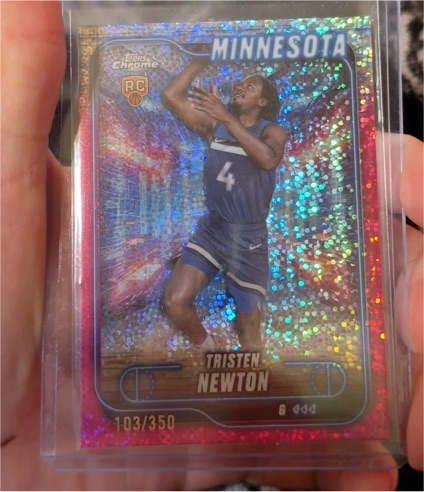 2024-25 Topps Chrome #108 Tristen Newton — front