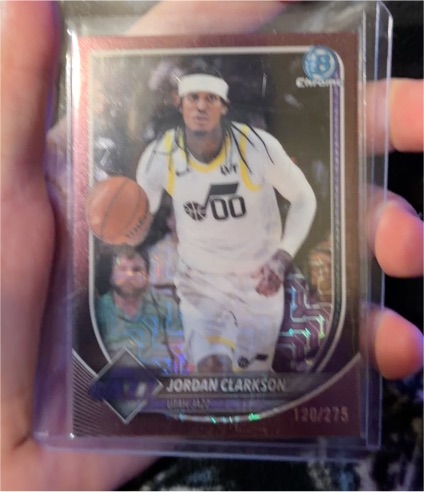 2025-26 Bowman Chrome #BCV-190 Jordan Clarkson — front