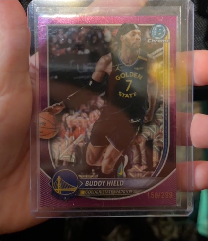 2025 Bowman Chrome #BCV-37 Buddy Hield — front