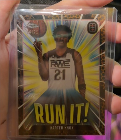 2023-24 Topps Chrome Overtime Elite #RI-12 Karter Knox Run It — front