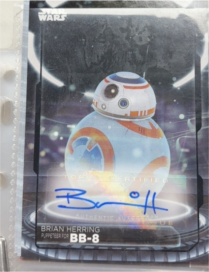 2017 Topps Star Wars The Last Jedi #A-BH Brian Herring BB-8 — front