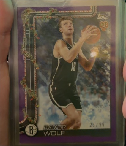2025-26 Topps Holiday #H187 Danny Wolf — front