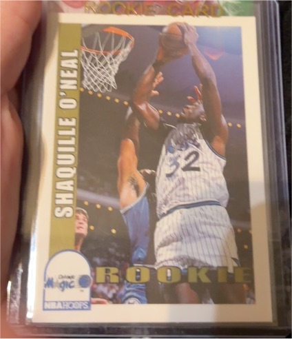 1992-93 NBA Hoops #442 Shaquille O'Neal Rookie Card — front