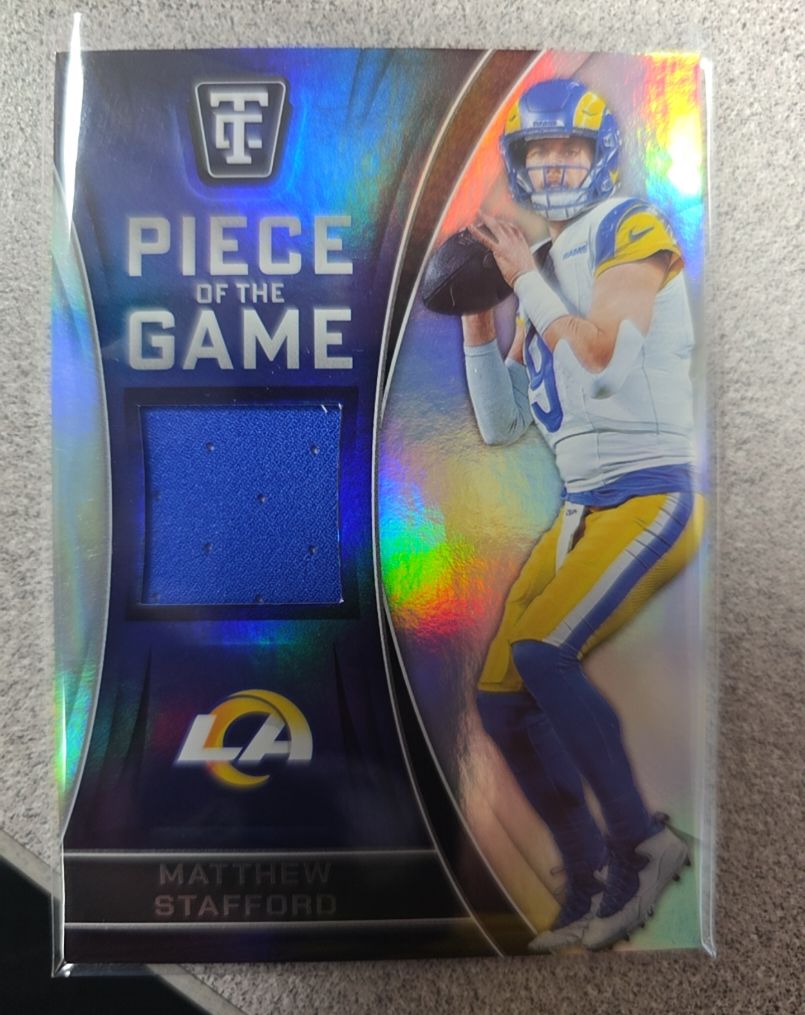 2024 Panini Totally Certified Piece of the Game #POTG-MSD Matthew Stafford — front