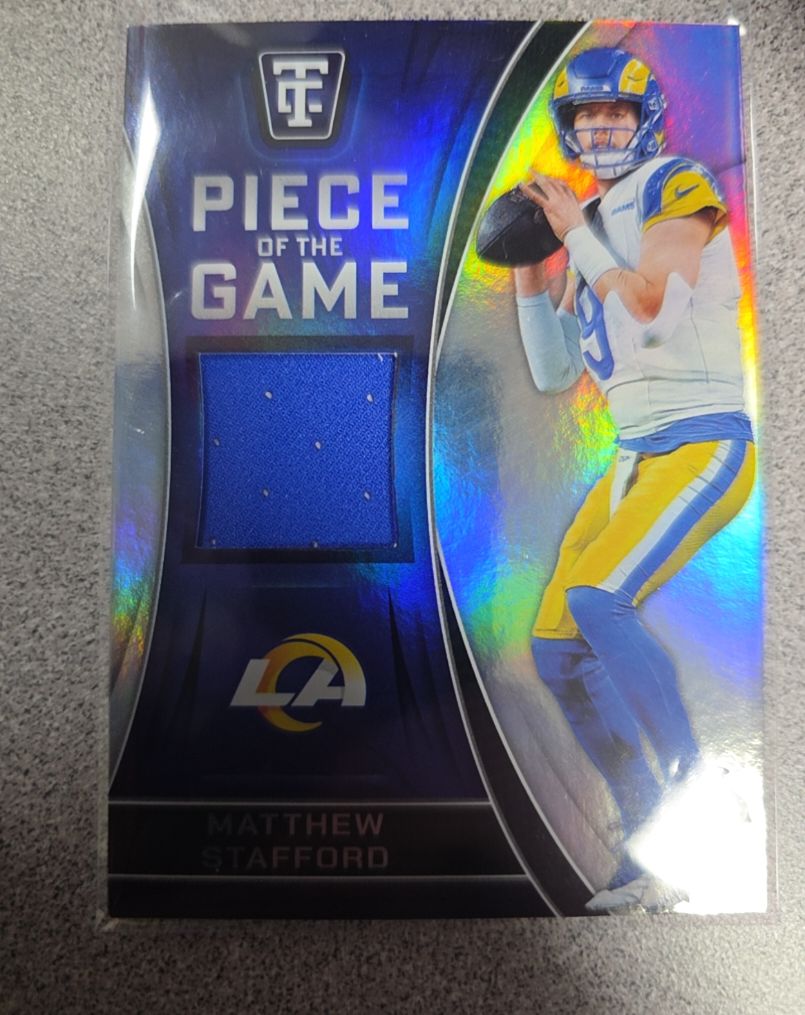 2024 Panini Totally Certified Piece of the Game #POTG-MSD Matthew Stafford — front
