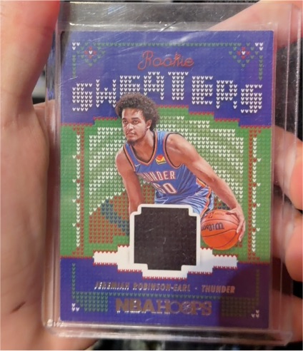 2021-22 Panini NBA Hoops Rookie Sweaters #RSW-JR Jeremiah Robinson-Earl — front