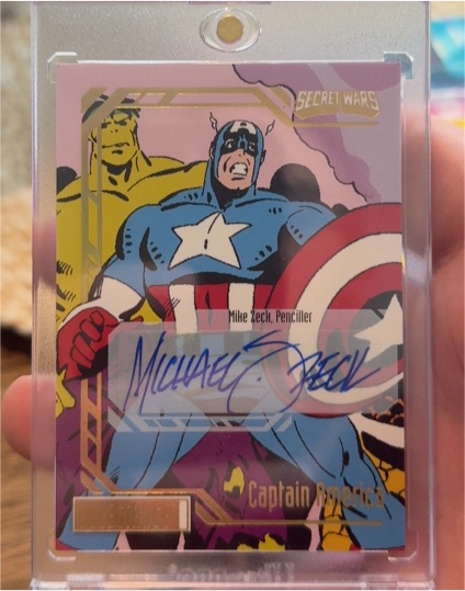 2024 Marvel Allegiance Secret Wars Captain America Mike Zeck Auto — front