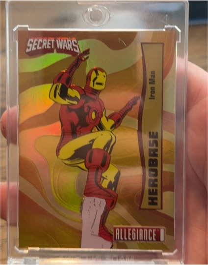 2024 Marvel Allegiance Secret Wars #HB-4 Iron Man Herobase — front