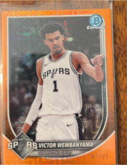 2025 Bowman Chrome #BCV-143 Victor Wembanyama — front