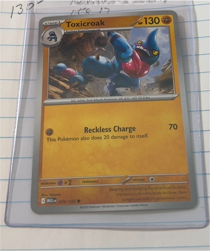 2023 Pokémon Mega Evolutions #079 Toxicroak — front
