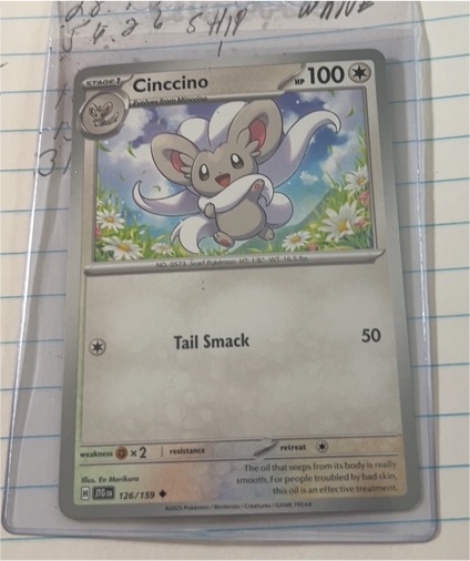 2023 Pokémon SV09: Journey Together #126 Cinccino — front