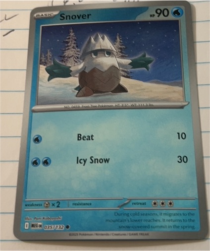 2022 Pokemon TCG Mega Evolution #035 Snover — front