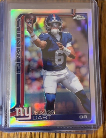 2025 Topps Chrome #306 Jaxson Dart — front