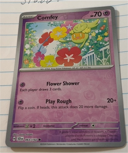 2024 Pokémon SV07: Stellar Crown #063 Comfey — front