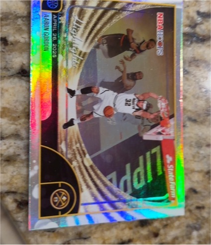 2025-26 Topps NBA Hoops #266 Aaron Gordon Highlights — front