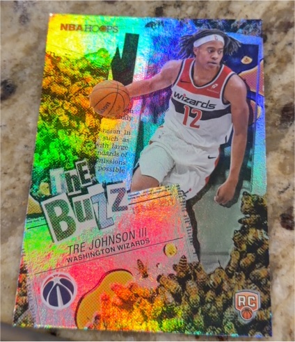 2026 Topps NBA Hoops The Buzz #TB-6 Tre Johnson III — front