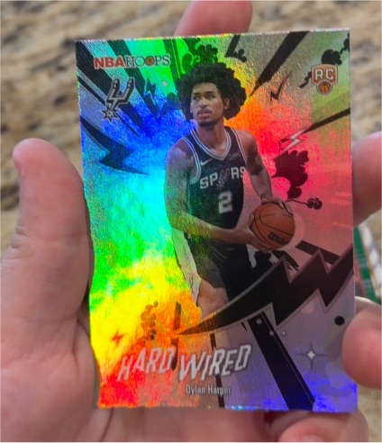 2026 Topps NBA Hoops Hard Wired #HW-22 Dylan Harper — front