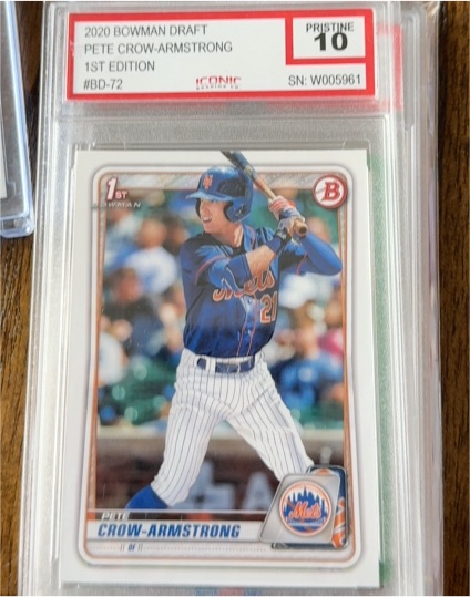 2020 Bowman Draft #BD-72 Pete Crow-Armstrong — front