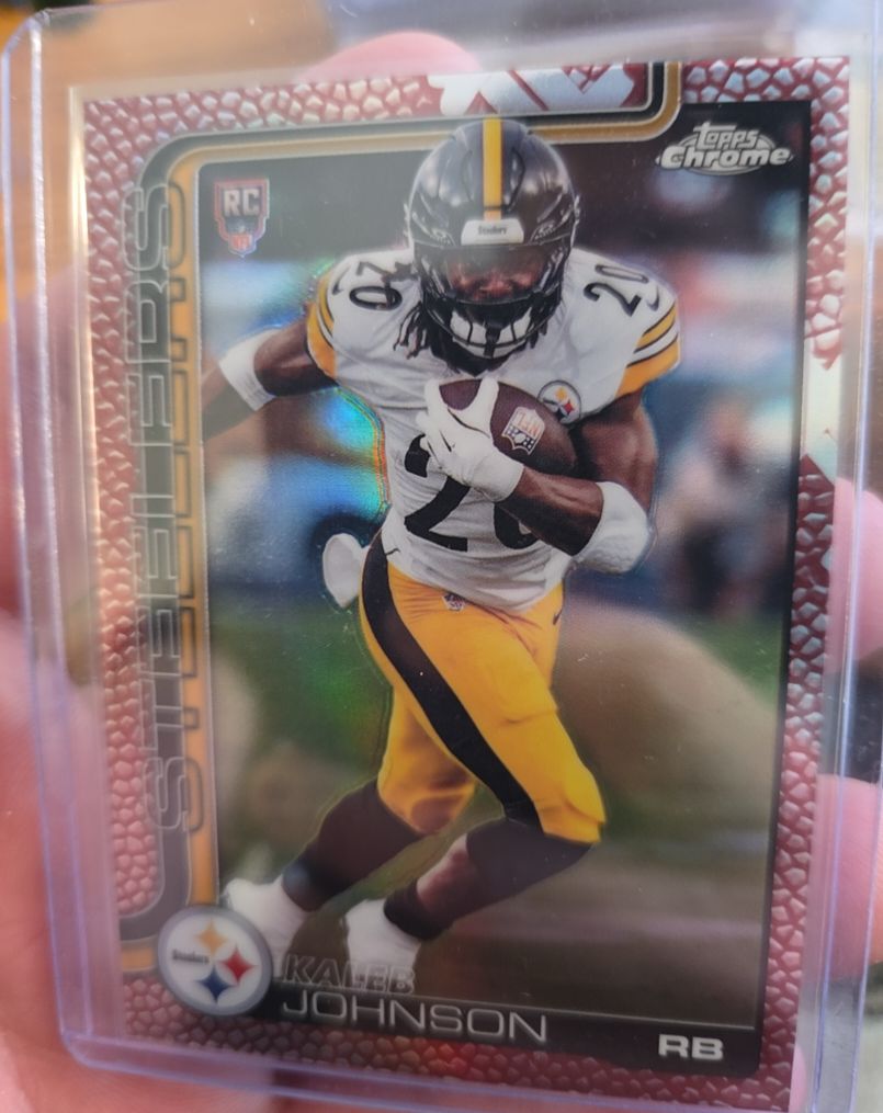 2025 Topps Chrome #323 Kaleb Johnson — front