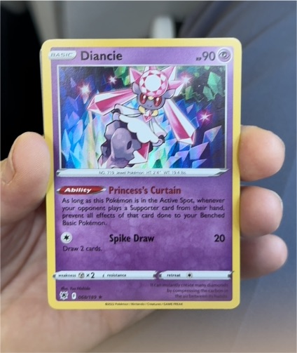 2022 Pokémon Astral Radiance #068 Diancie — front