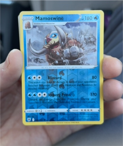 2022 Pokémon Sword & Shield Astral Radiance #033 Mamoswine — front