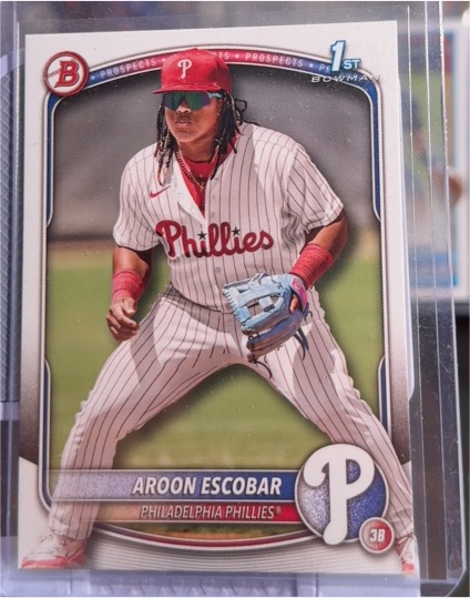 2025 Bowman #BP-65 Aroon Escobar Prospects — front